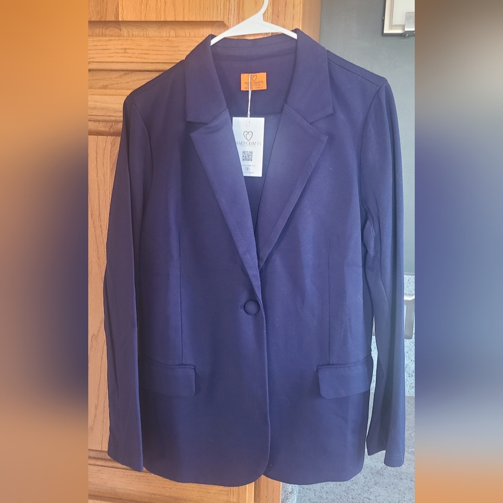 Mary Crafts Navy Suit sz 12 NWT